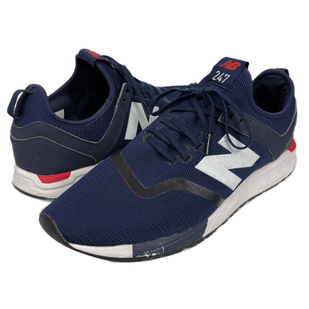 New Balance 247 Men’s Blue Red Lifestyle Sneakers REVlite Casual Shoes Size 12